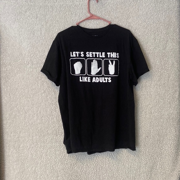 Tops - Rock, paper, scissors tee.